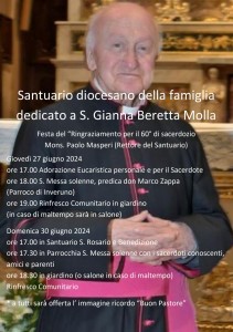 Mons Paolo Masperi 60° Anniversario Sacerdozio 1